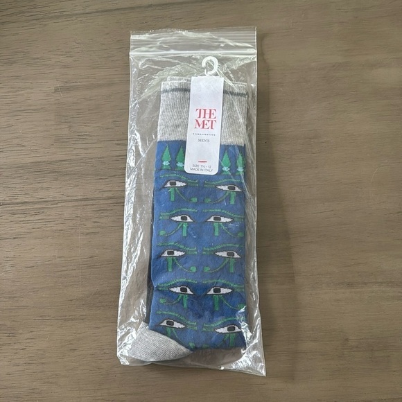 NWT The Met Men’s Size 7.5-12 Socks - Egyptian Eye Socks - Picture 1 of 4